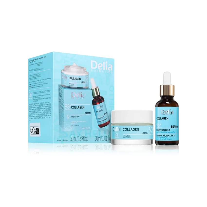 Delia collagen set ( day collagen cream 50ml + collagen serum 30 ml )