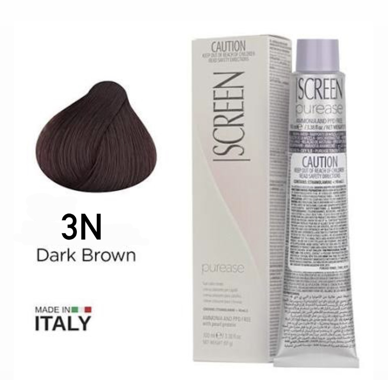 Screen purease color cream 3n dark brown