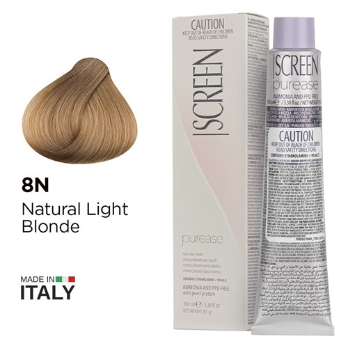 Screen purease color cream 8n light blonde