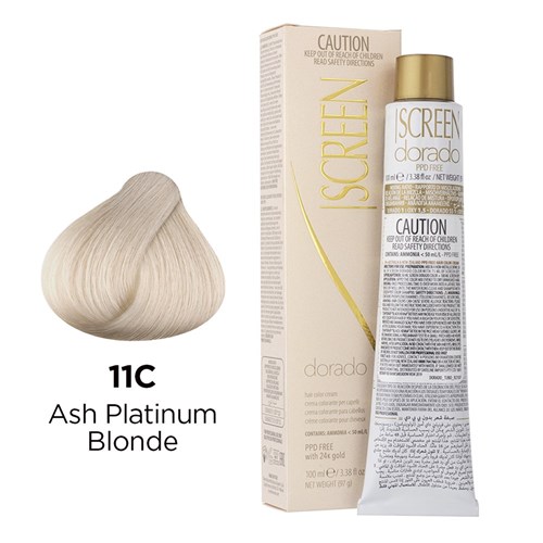 Screen purease color cream 11c ash platinum blonde