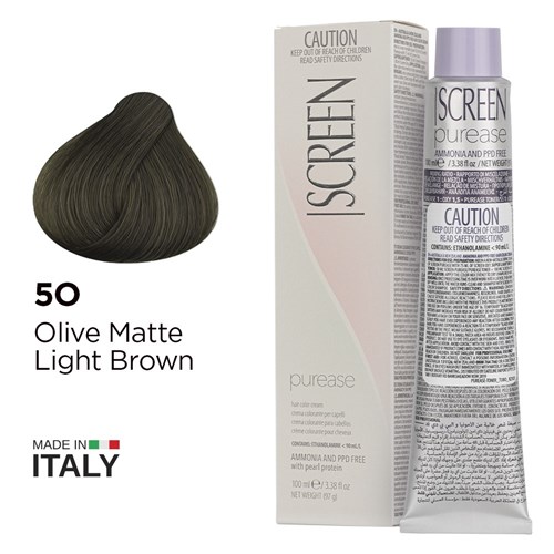 Screen purease color cream 50 olive matt light brown