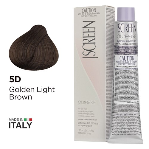 Screen purease color cream 5d golden light brown