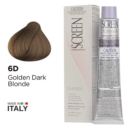 Screen purease color cream 6d golden dark blonde