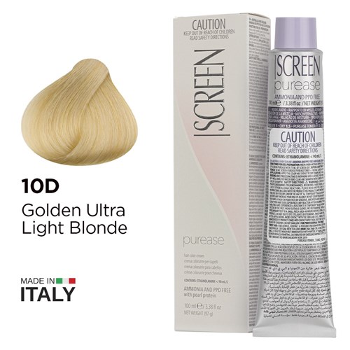 Screen purease color cream 10d golden ultra light blonde