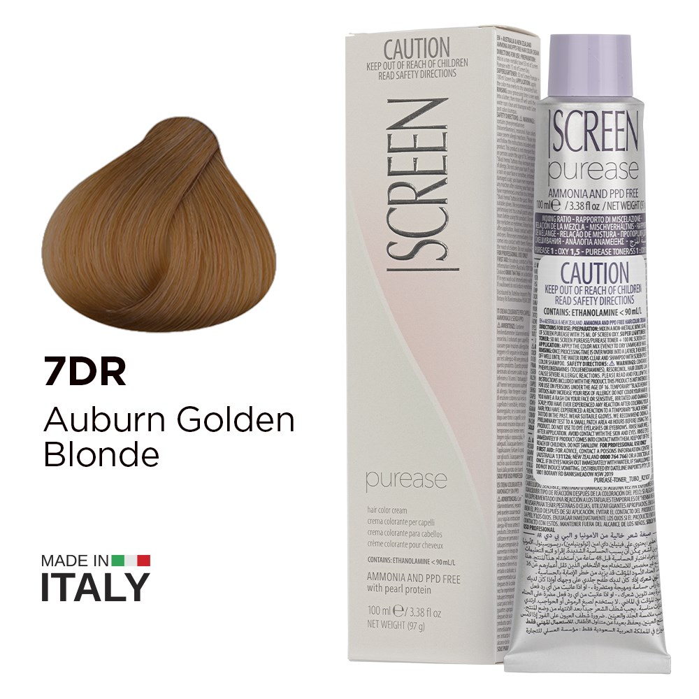 Screen purease color cream 7rd golden auburn blonde