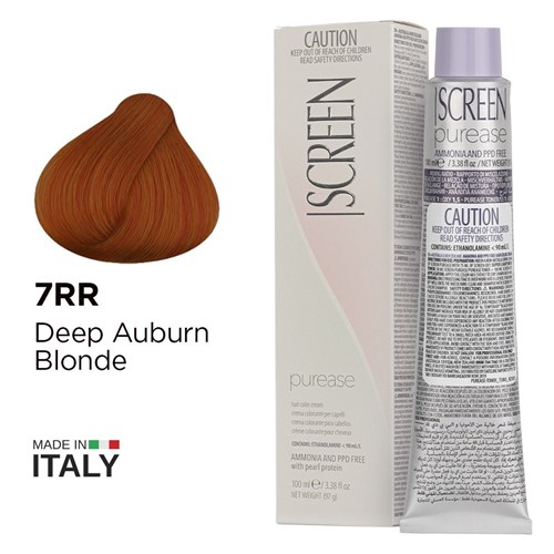 Screen purease color cream 7rr deep auburn blonde