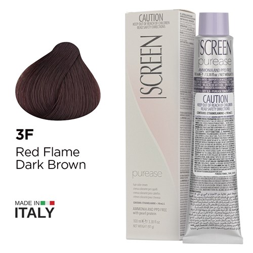 Screen purease color cream 3f flame dark brown