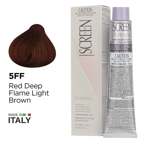 Screen purease color cream 5ff deep flame light brown