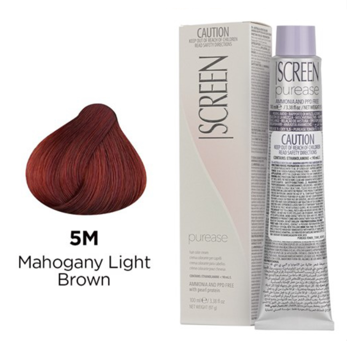 Screen purease color cream 5m mahogany light brown