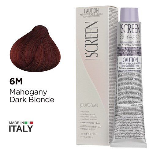Screen purease color cream 6m mahogany dark blonde