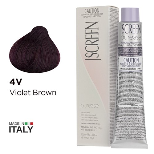 Screen purease color cream 4v violet brown