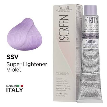 Screen purease color cream ssv violet super lightener
