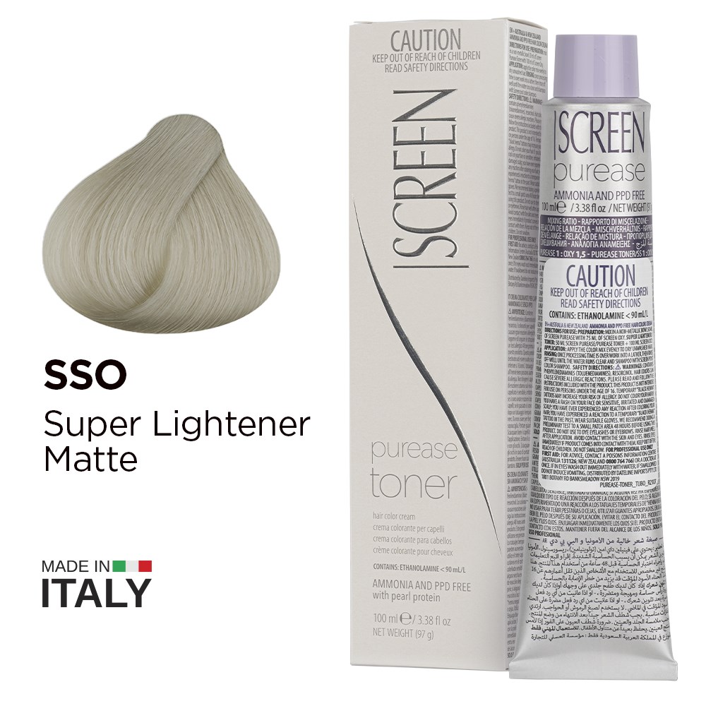 Screen purease color cream sso matt super lightener