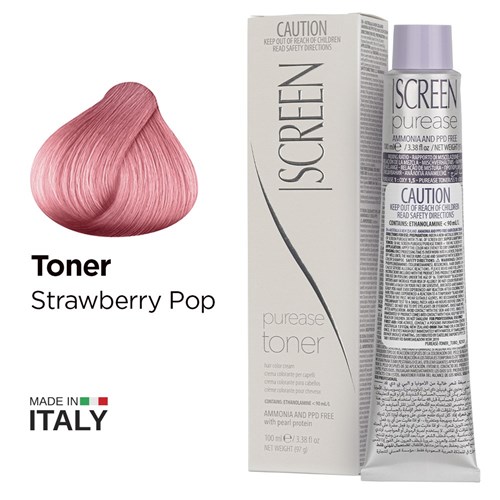 Screen purease color cream strawberry pop