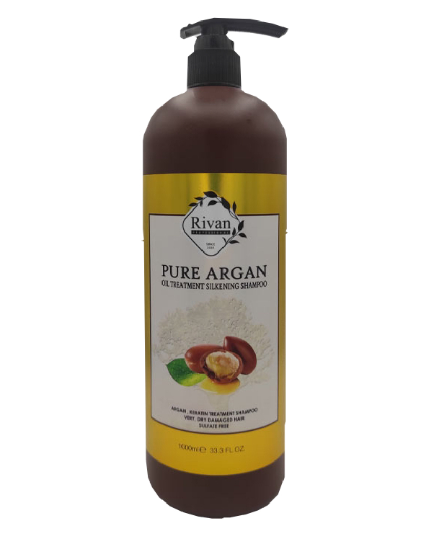 Rivan pure argan oil treatment silkening shampoo 1000 ml