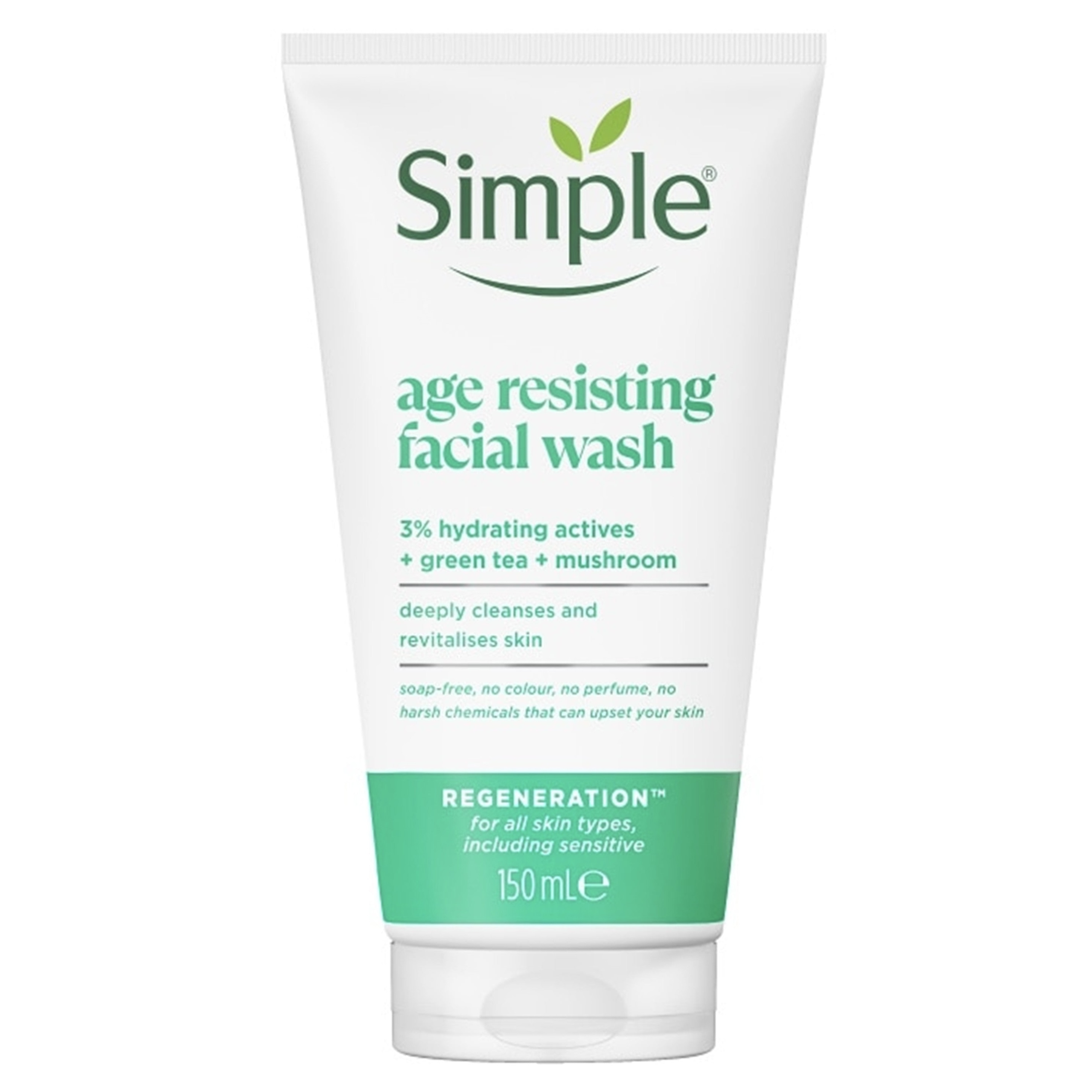Simple age resisting facial wash 150 ml